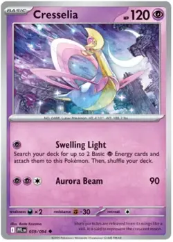 Pokemon Cresselia 39 / 94 SV: Phantasmal Flames - Reverse Holo - Image 1