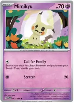 Pokemon Mimikyu 42 / 94 SV: Phantasmal Flames - Reverse Holo - Image 1