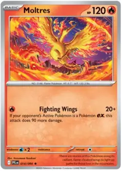 Pokemon Moltres 14 / 94 SV: Phantasmal Flames - Reverse Holo - Image 1