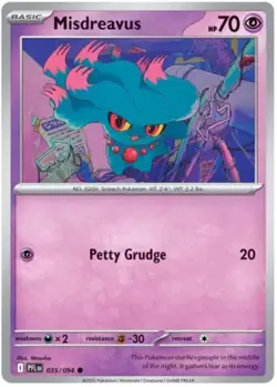Pokemon Misdreavus 35 / 94 SV: Phantasmal Flames - Reverse Holo - Image 1