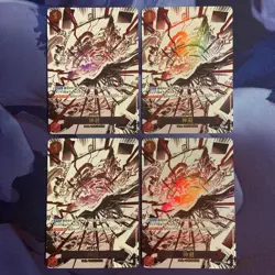One Piece Cards God's Fist R Parallel 4-Card Lot - Image 1