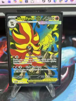 Mega Pyroar ex 099/086 Full Art Double Ultra Rare Pokemon Chaos Rising ME04 NM - Image 1