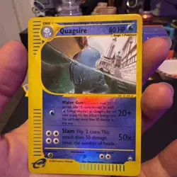 Pokemon TCG Reverse Holo Rare Quagsire 30/147 Aquapolis E Reader - Image 1