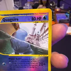 Pokemon TCG Reverse Holo Rare Quagsire 30/147 Aquapolis E Reader - Image 2