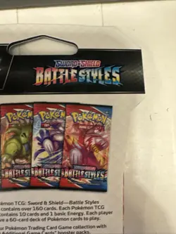 2021 Pokemon Sword & Shield BATTLE STYLES Hanger Booster Pack Factory Sealed New 820650809170 - Image 4