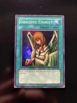 GRACEFUL CHARITY 1996 Yu-Gi-Oh Konami SDP-040 Magic Card - Image 1