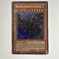Red-Eyes Darkness Dragon SD1-EN001 Yugioh TCG Ultra Rare 1st Edition HP - Image 1