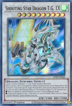 Yugioh! LP Shooting Star Dragon T.G. EX - GFTP-EN044 - Ultra Rare - 1st Edition - Image 1