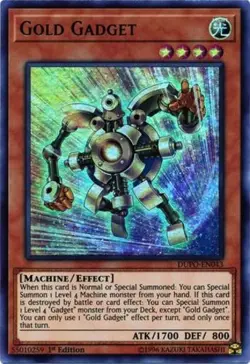 Yugioh! Gold Gadget - DUPO-EN043 - Ultra Rare - 1st Edition Near Mint, English - Image 1