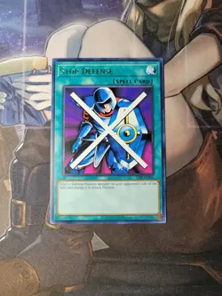 YuGiOh! - Stop Defense LOB-EN095 Rare 25th Anniversary Edition Near Mint - Image 1