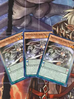 Yugioh! 3x Amazoness Silver Sword Master DABL-EN094 Common 1st Ed NM - Image 1
