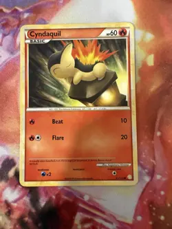 Cyndaquil 61/123 HeartGold & SoulSilver Base Set Common 2010 Pokemon TCG Card LP - Image 1