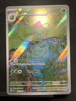 Ivysaur Illustration Rare SV Scarlet & Violet 151 Card 167/165 - Image 1