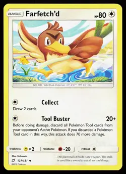 Farfetch'd 127/181 Uncommon Team Up Pokemon Card - Image 1