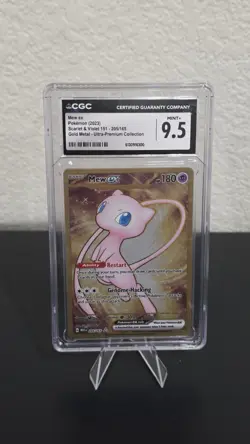 Mew EX 205/165 SV: Scarlet & Violet 151 (English) Gold Metal Card CGC 9.5 - Image 1