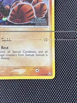 Swinub Team Rocket Returns 79/109 Reverse Holo Stamped Pokemon Card - Image 4