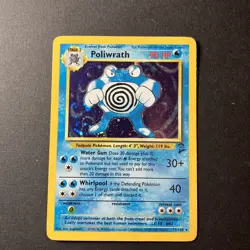 Poliwrath 15/130 Base Set 2 Holo Rare MP - 3 Card Set - WoTC Vintage 2000 - Image 2