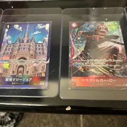 One Piece Cards SEC Parallel Bulk Lot Sanji & Zoro 5-Card Set - Image 2