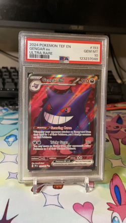 💎 PSA 10 GEM MINT 💎 Gengar ex 193/162 Temporal Forces Ultra Rare Card Pokemon - Image 1