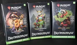 MTG Bloomburrow Commander Deck Set of 3 - Sealed Family Matters Peace Offering A - Image 1