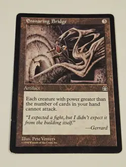 MtG - Ensnaring Bridge Stronghold Regular LP *See Description - Image 1