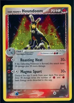 Pokemon EX TEAM MAGMA vs TEAM AQUA - #10/95 Houndoom - Holo - ENG - Near Mint - Image 1