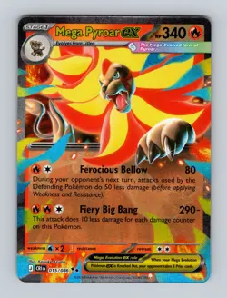 Pokemon TCG - ME04: Chaos Rising (CRI) Mega Pyroar ex 015/086 - Image 1