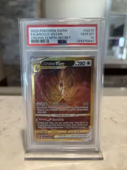 Pokemon 2023 Arceus VSTAR GG70/GG70 Full Art SR Crown Zenith GEM MINT PSA 10 - Image 1