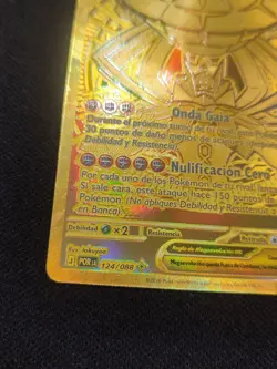 Pokemon TCG Perfect Order SPANISH* Gold Mega Zygarde EX Full Art 124/088 - Image 2