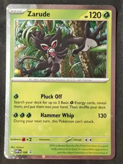 Zarude (Cosmos Holo) 199, Scarlet & Violet ✰Black Star Promo✰ Pokemon 2025 •NM - Image 1