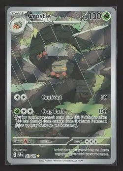 Crustle Holo #183/182 Holo SV04: Paradox Rift Pokemon TCG NM - Image 1