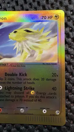 Pokemon Jolteon Holo Rare 6/100 2003 Sandstorm E-Reader 💫 - Image 3