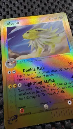 Pokemon Jolteon Holo Rare 6/100 2003 Sandstorm E-Reader 💫 - Image 5