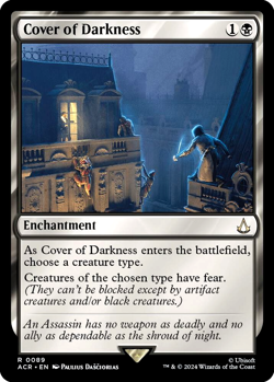 MTG Cover of Darkness 89 Rare Foil Assassin's Creed - Image 1