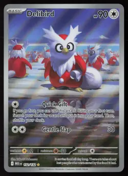 Delibird 152/132 Illustration Rare Mega Evolution Pokemon Near Mint - Image 1