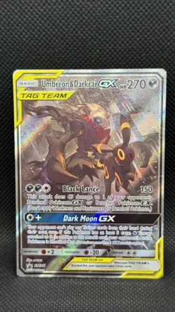 Umbreon and Darkrai gx sm241 Pokemon Holo Rare Full Art - Image 1
