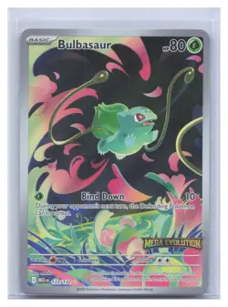 Bulbasaur 133/132 Illustration Rare Mega Evolution Pokemon Near Mint A1030 - Image 1