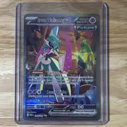 Pokemon Iron Valiant ex 249/182 SV04 Paradox Rift SIR Full Art Holo EN - Image 1