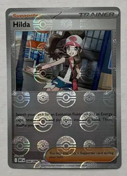 Pokemon White Flare Hilda 084/086 (Poke Ball Pattern) Reverse Holo NM - Image 1