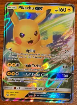 2016 Pokemon XY Promo Holo Pikachu GX #XY232 Used - Image 1