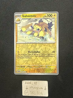 Pokemon Paradox Rift - Galvantula - 065/182 - Reverse Holo - M/NM - Image 1