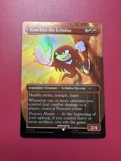 *** Knuckles the Echidna *** FOIL Secret Lair NM MTG English - Image 1