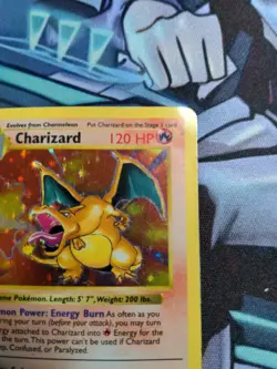SHADOWLESS Charizard Base Set Holo 4/102 DAMAGED Pokemon - Image 4