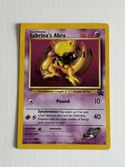 Sabrina's Abra MP - Black Star Promo 19 - Pokemon 2000 WOTC - Image 1