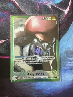 One Piece Card Game TCG Hody Jones OP06-020 Alt Art Leader M/NM Condition - Image 1