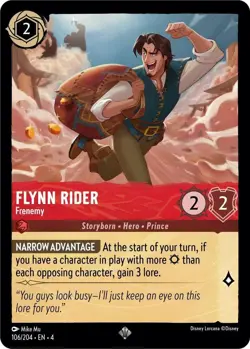Disney Lorcana TCG - Ursula's Return - Flynn Rider - Frenemy - 106/204 - Image 1