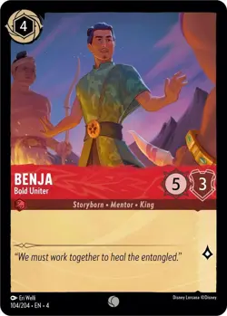 Disney Lorcana TCG - Ursula's Return - Benja - Bold Uniter - 104/204 - Image 1
