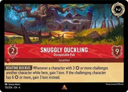 Disney Lorcana TCG Ursula's Return Snuggly Duckling - Disreputable Pub 135/204 - Image 1