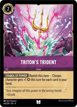 Disney Lorcana TCG - Ursula's Return - Triton's Trident - 66/204 - Image 1