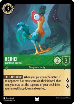 Disney Lorcana TCG - Ursula's Return - Heihei - Bumbling Rooster - 75/204 - Image 1